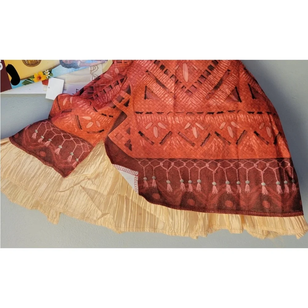 Disney Moana ll Dress Up Costume Size Med 7/8 Girls Child Kids Youth Disguise